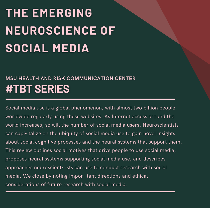 The Emerging Neuroscience of Social Media